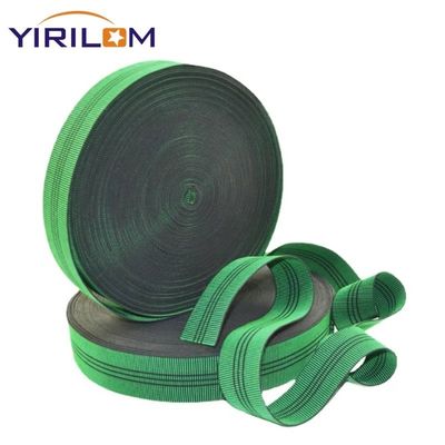 맞춤형 녹색 7cm 스트레치 PP 소파 벨트 가장자리 밴딩 스트랩 5cm 울타리 가구 소파 탄력적인 웹링 벨트