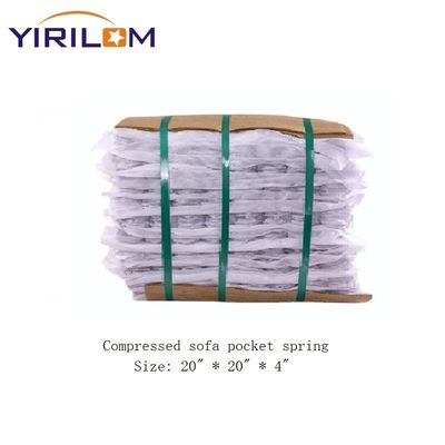 Row Material Customized Size and Shape Comfotale 소파 또는 의자에 대한 주머니 코일 스프링