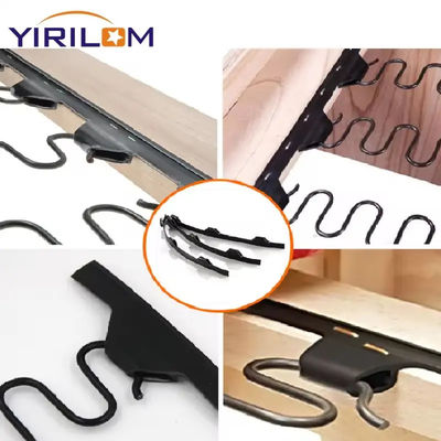 맞춤형 소파 액세서리 검은색 PVC 소파 Zig Zag Spring 10cm 12cm 플라스틱 Zig Zag Springs Hinge Strip