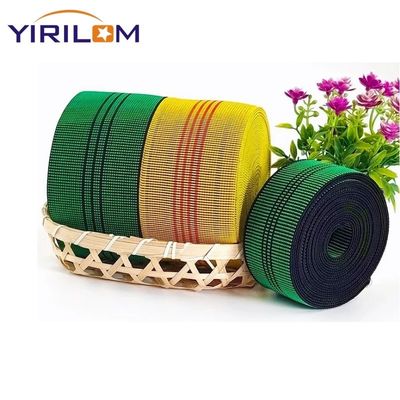 직접 공장 50mm 녹색 탄력 스턴트 웹링을 위해 가구 가구 뒷 소파