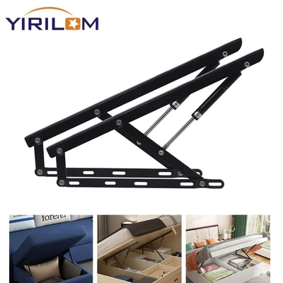 600mm 침대 리프트 메커니즘 가스 스프링 스트럿 지지 힌지 침대 소파 수납 공간 절약