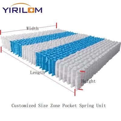 좋은 가격 침실 매트리스 하드웨어 액세서리 위치 지원용 내부 주머니 코일 스프링 온라인으로