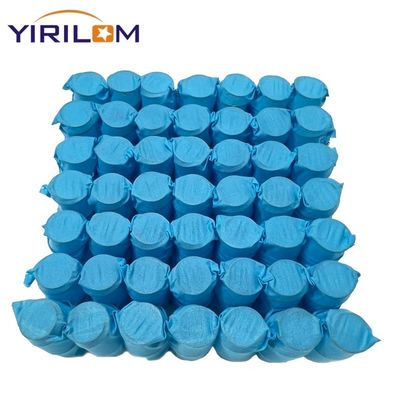 OEM 흰색 4 인치 높이 2.0mm 코일 지름 비조직 직물 커버 소파 주머니 스프링 코일 단위