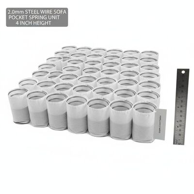 2.0mm 강철 철 4' 높이 에르고노믹 편안한 소파 포켓 스프링 단위 강화 지원