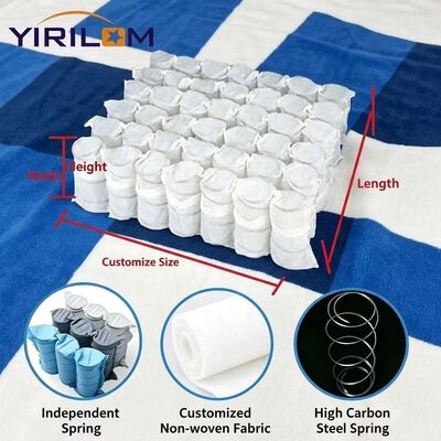 좋은 가격 1.8mm 두께 소파 지원을위한 개별 코일 및 고 탄소 강철 와이어와 함께 미니 주머니 스프링 단위 온라인