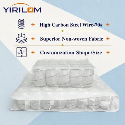 Individually Wrapped Sofa Pocket Spring with High Elastic Steel and Non Woven Fabric Cover in 6-25cm Height