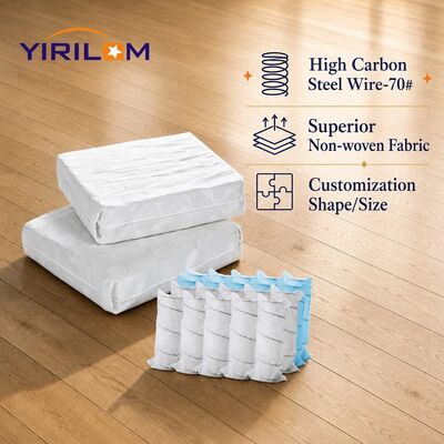 소파 의자 쿠션 교체를 위한 맞춤형 18x18인치 포켓 스프링 유닛 (1.0mm-1.8mm 강철 와이어, 6cm-10cm 스프링 높이)