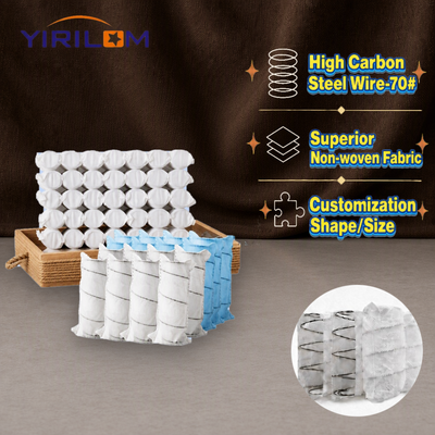 Customized Size 2.0mm Steel Wire Compressed Pocket Spring Unit with 6-12cm Spring Height for Sofa Cushion