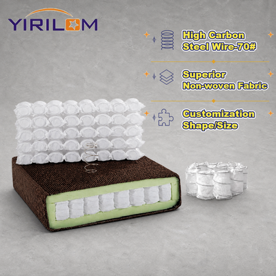 소파 의자 좌석용 1.8mm 고탄소강 와이어 포켓 코일 어셈블리 (실내 장식 작업장 공급업체용)