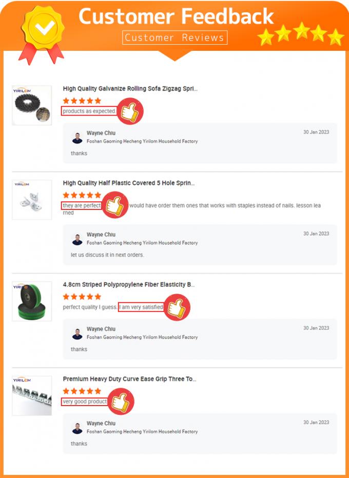 OEM 가구 액세서리 2.0mm 스프링 와이어 종이 고정 와이어 소파 Zig Zag 스프링 11