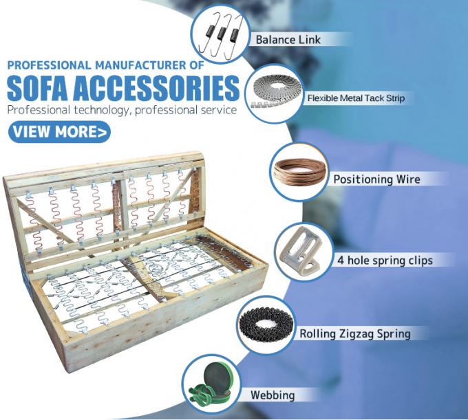 최고 품질의 철선 균형 갈고리 자그자그 봄 고정 클립 소파 2