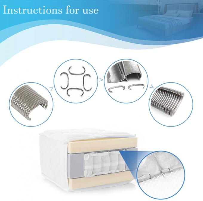 젤리화 된 곡선 C형 반지 손톱 충격 저항성 방출 방지 산업 장비 돼지 반지 스테이플 6