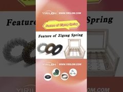 맞춤형 크기 검은 색 페인트 3.6mm 스틸 톱니 둥근 소파 지그자그 스프링