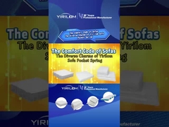 소파 포켓 스프링 제조업체 도매 4인치 높이 포켓 스프링 코일, 소파용