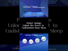 매트리스 주머니 스프링 공장은 고 탄소 강철 와이어 주머니 코일 스프링을 제공합니다